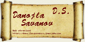 Danojla Savanov vizit kartica